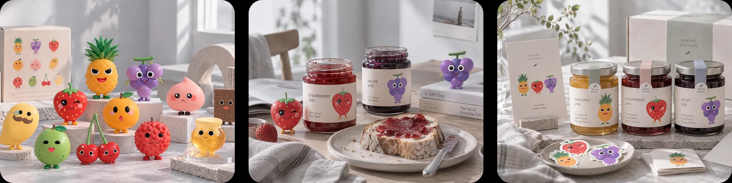 Fruit Character brand applications