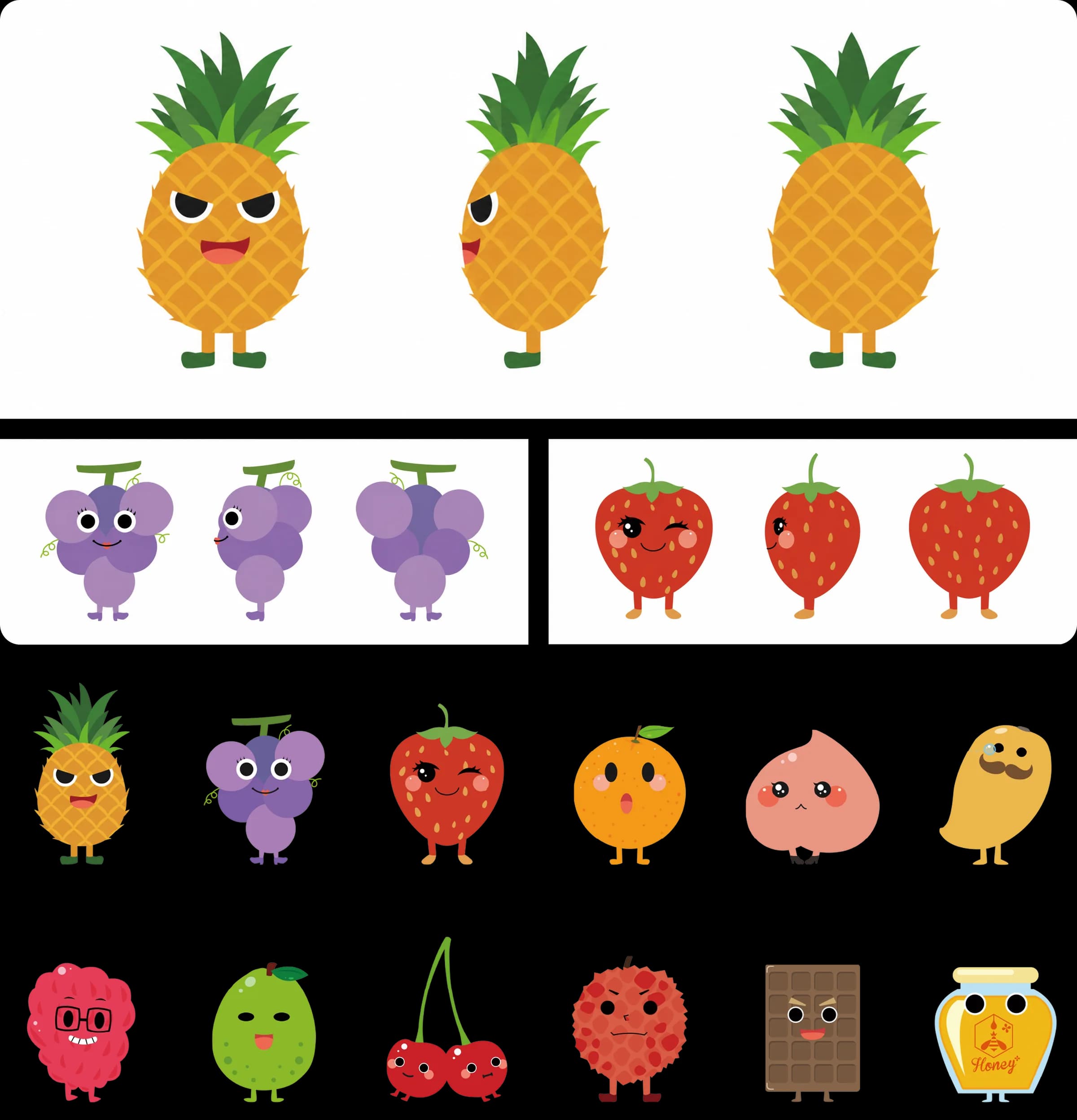 Fruit Character character system and visual development