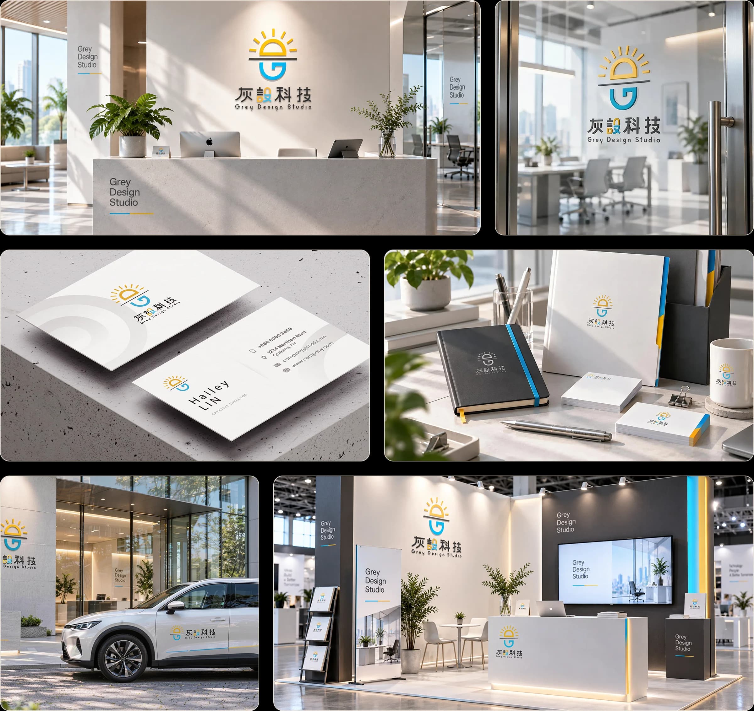 Grey Design Studio brand applications